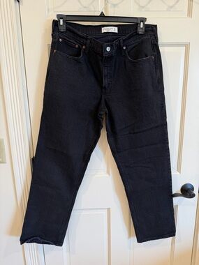 Abercrombie & Fitch The 90s Straight Mid Rise